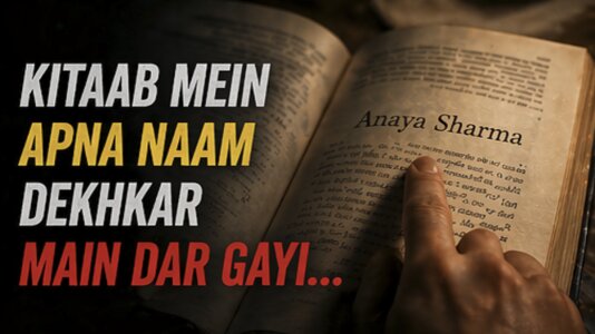 Kitaab Mein Apna Naam Dekhkar Main Dar Gayi