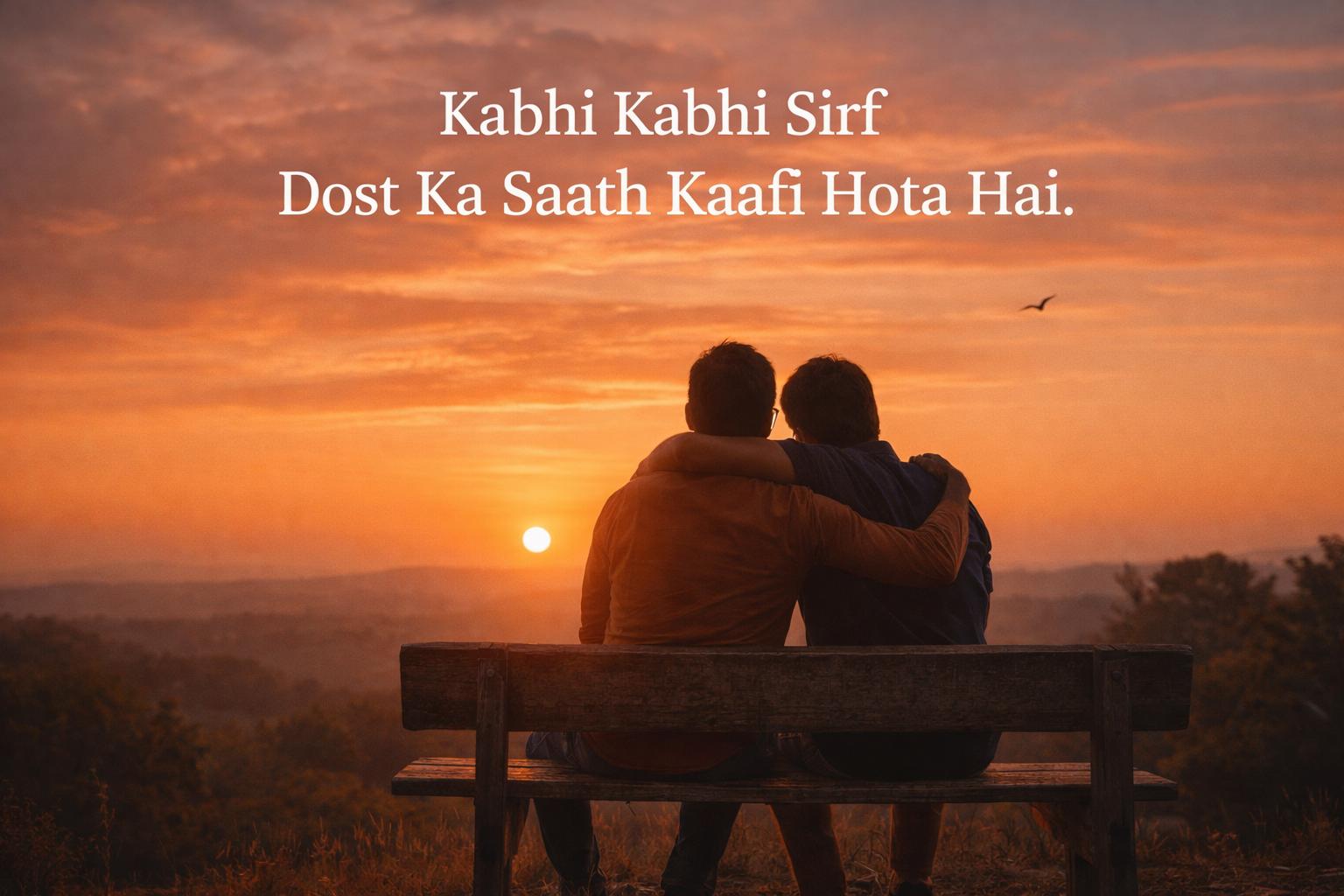 Kabhi Kabhi Sirf Dost Ka Saath Kaafi Hota Hai