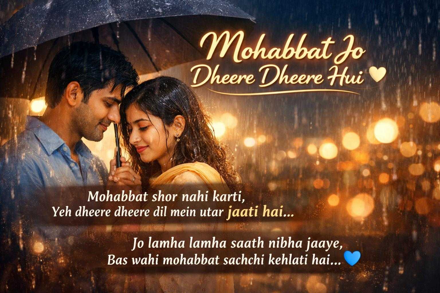Mohabbat Jo Dheere Dheere Hui, Aur Aadat Ban Gayi