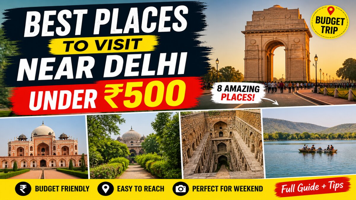Best Places to Visit Near Delhi Under ₹500 😍 | सस्ती घूमने की जगहें