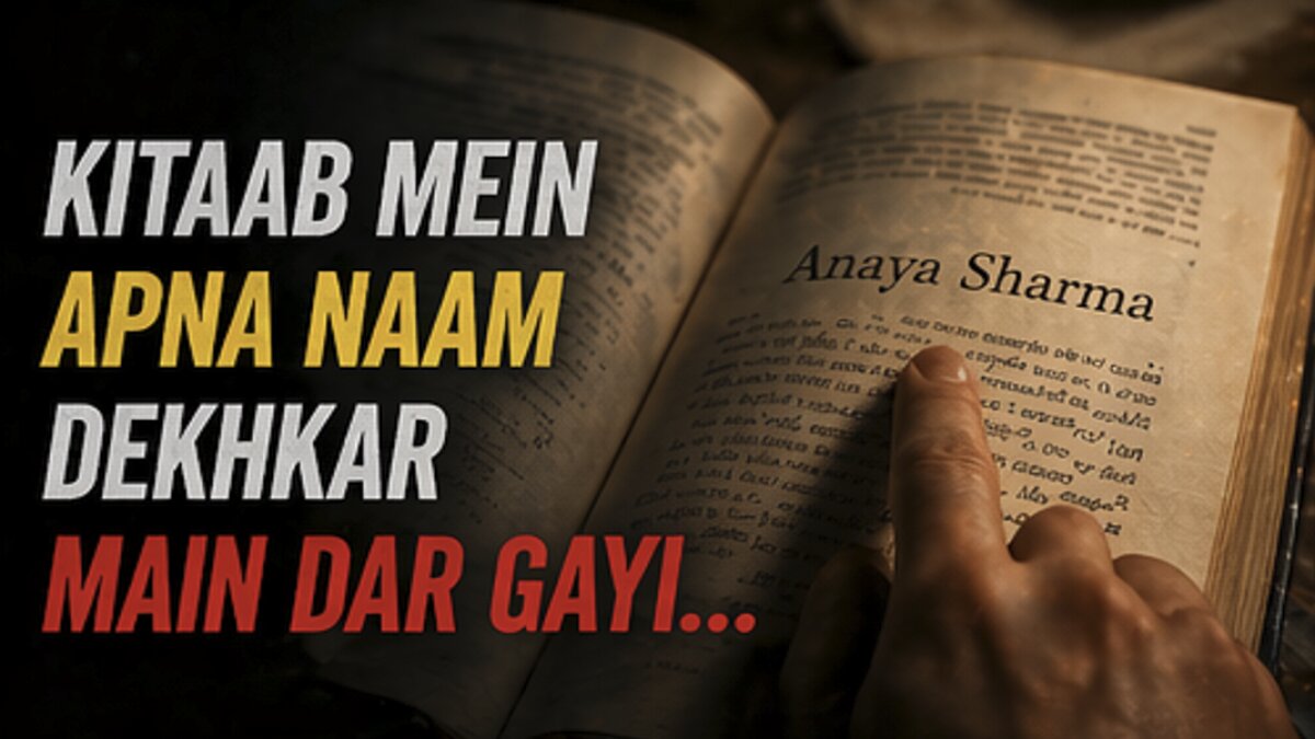 Kitaab Mein Apna Naam Dekhkar Main Dar Gayi